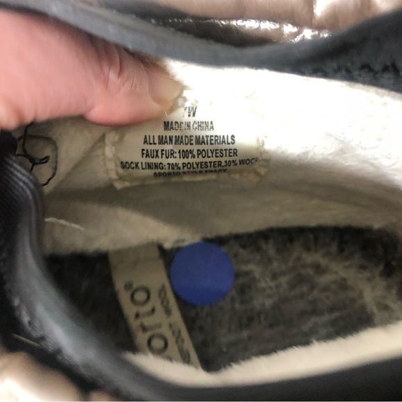 Sporto womens 7 barefoot wool silver metallic short winter booties 7 womens - Picture 3 of 7